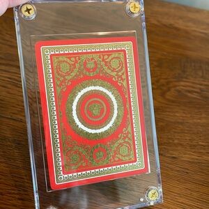 Versace Baroque Collector’s Playing Card in Hard Plastic Case